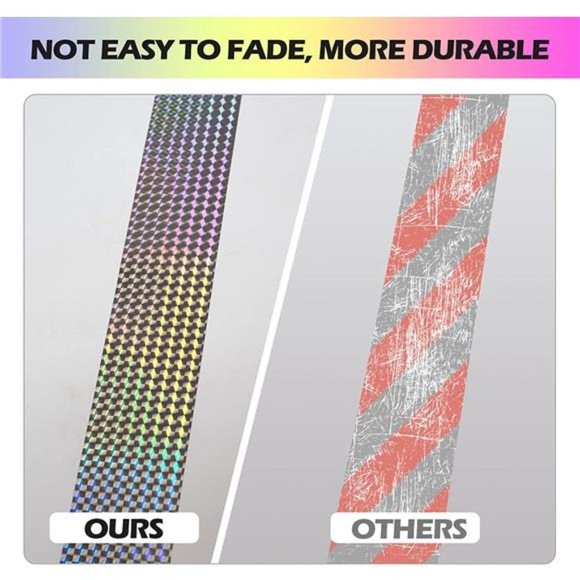 Bird Scare Tape(700FT),Reflective Tape Outdoor, Double Side Bird Flash Tape, - Picture 6 of 7